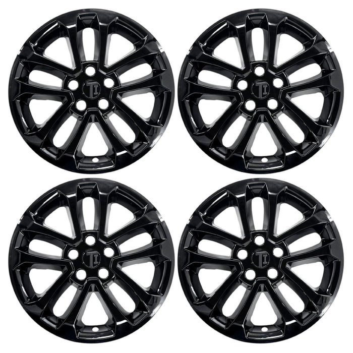 Set of four WSK730-17BLK gloss black 17-inch wheel skins for 2022 Ford Escape SE