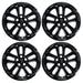 Set of four WSK730-17BLK gloss black 17-inch wheel skins for 2022 Ford Escape SE
