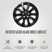 WSK731-18BLK patented gloss black wheel skin set for 2025 Honda CR-V - feature icons