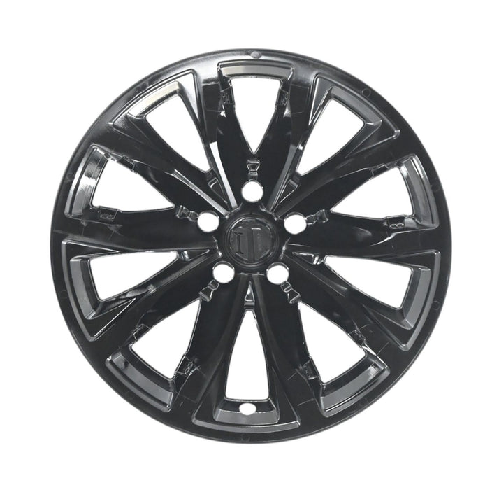 Single WSK731-18BLK gloss black wheel skins for 2023 Honda CR-V, front view