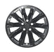 Single WSK731-18BLK gloss black wheel skins for 2023 Honda CR-V, front view