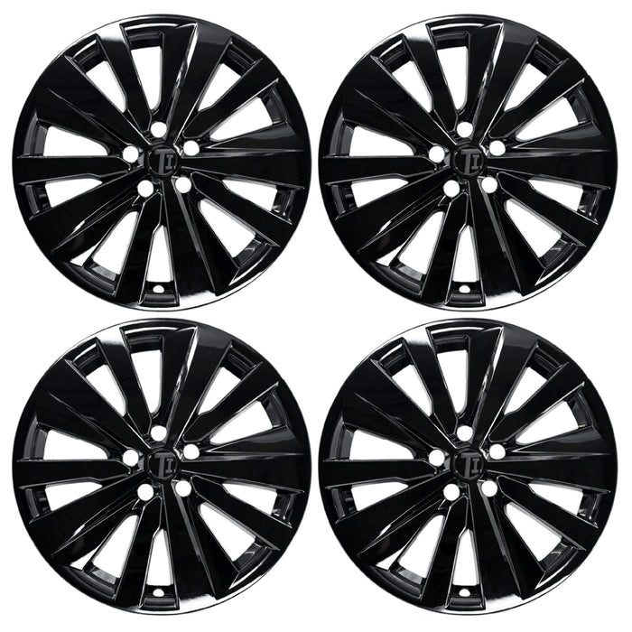 Set of four WSK734-19BLK gloss black 19-inch wheel skins for 2021 Nissan Altima