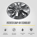 Patented snap-on technology - WSK734-19BLK wheel skin for 2022 Nissan Altima