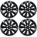 Set of four WSK737-20BLK gloss black 20-inch wheel skins for 2024 Chevrolet Suburban LS