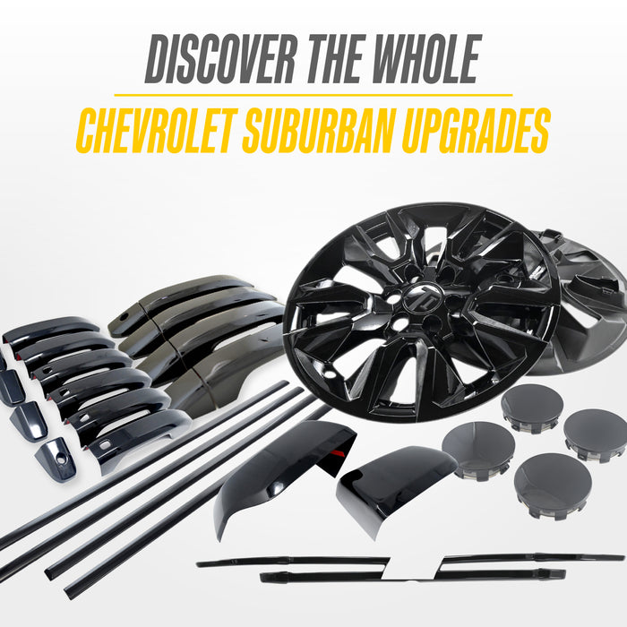 Matching Trim Illusion gloss black upgrades for the 2024 Chevrolet Suburban