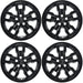 Set of four WSK740-17BLK gloss black 17-inch wheel skins for 2024 Ford Bronco Sport