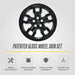 Patented gloss black snap-on wheel skin WSK740-17BLK for 2022 Ford Bronco Sport