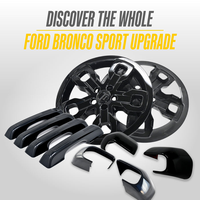 Matching Trim Illusion gloss black upgrades for the 2022 Ford Bronco Sport