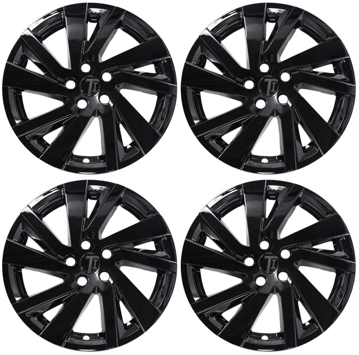 Four WSK742-18BLK gloss black wheel skins from the set for 2024 Chevrolet Equinox