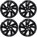 Four WSK742-18BLK gloss black wheel skins from the set for 2023 Chevrolet Equinox
