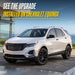WSK742-18BLK gloss black wheel skins installed on a Chevrolet Equinox