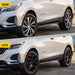 Before and after: Chevrolet Equinox factory look vs WSK742-18BLK gloss black wheel skins