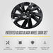 WSK742-18BLK patented gloss black wheel skin set for 2024 Chevrolet Equinox - feature icons