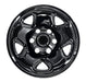 Single WSK744-16BLK gloss black wheel skins for 2007 Toyota Tacoma, front view