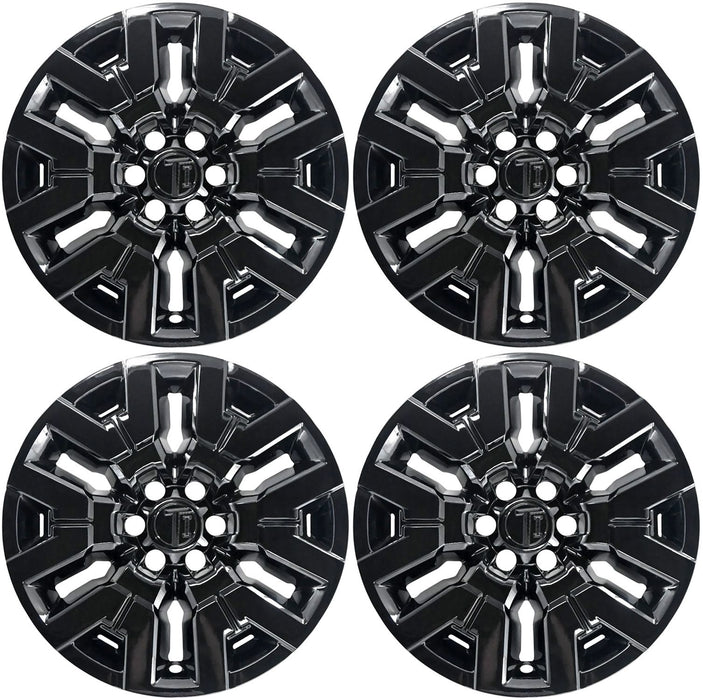 Four WSK750-17BLK gloss black wheel skins from the set for 2023 Nissan Frontier