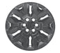 Back of WSK750-17BLK gloss black wheel skins for 2024 Nissan Frontier, showing the snap-on clips