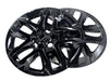 Pair of WSK755-18BLK gloss black wheel skins for 2018 Chevrolet Traverse