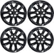 Four WSK755-18BLK gloss black wheel skins from the set for 2019 Chevrolet Traverse