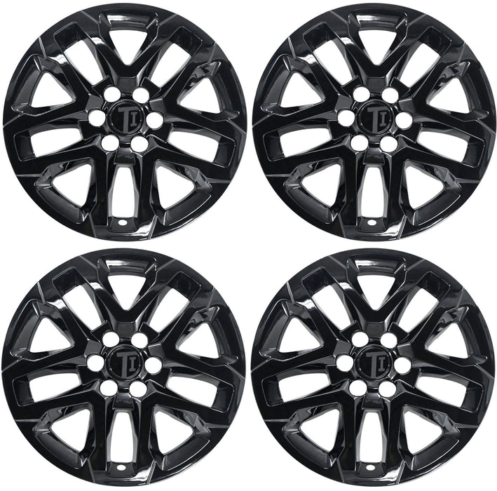 Four WSK755-18BLK gloss black wheel skins from the set for 2021 Chevrolet Traverse