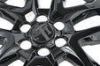 Close-up of WSK755-18BLK gloss black wheel skins for 2021 Chevrolet Traverse