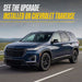 WSK755-18BLK gloss black wheel skins installed on a Chevrolet Traverse