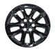 Single WSK755-18BLK gloss black wheel skins for 2018 Chevrolet Traverse, front view