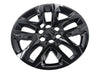 WSK755-18BLK gloss black wheel skins for 2021 Chevrolet Traverse, angled view
