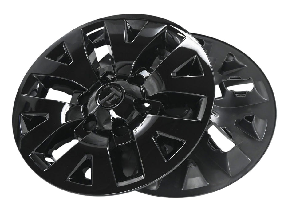 Pair of WSK756-16BLK gloss black wheel skins for 2018 Toyota Tacoma