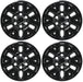 Four WSK756-16BLK gloss black wheel skins from the set for 2021 Toyota Tacoma