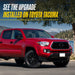 WSK756-16BLK gloss black wheel skins installed on a Toyota Tacoma