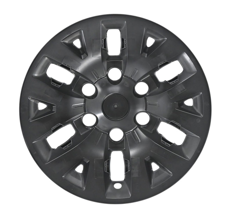 Back of WSK756-16BLK gloss black wheel skins for 2017 Toyota Tacoma, showing the snap-on clips