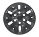Back of WSK756-16BLK gloss black wheel skins for 2017 Toyota Tacoma, showing the snap-on clips