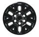 Single WSK756-16BLK gloss black wheel skins for 2021 Toyota Tacoma, front view