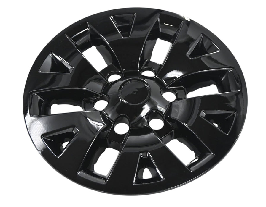 WSK756-16BLK gloss black wheel skins for 2017 Toyota Tacoma, angled view