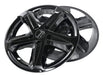Pair of WSK758-16BLK gloss black wheel skins for 2023 Chevrolet Malibu
