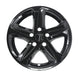 Single WSK758-16BLK gloss black wheel skins for 2019 Chevrolet Malibu, front view