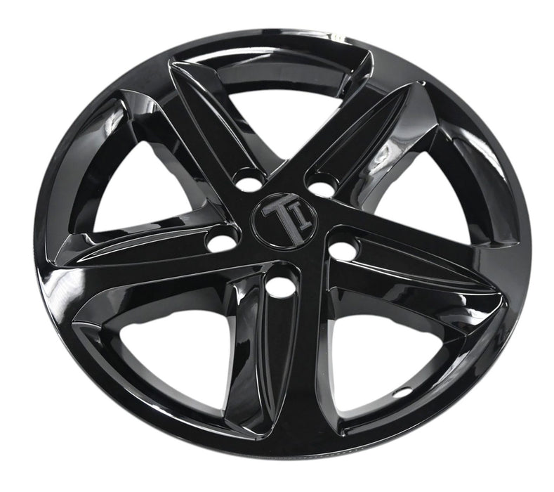 WSK758-16BLK gloss black wheel skins for 2023 Chevrolet Malibu, angled view
