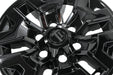 Close-up of WSK761-16BLK gloss black wheel skins for 2016 Toyota Tacoma
