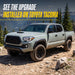 WSK761-16BLK gloss black wheel skins installed on a Toyota Tacoma