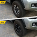 Before and after: Toyota Tacoma factory look vs WSK761-16BLK gloss black wheel skins