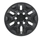 Back of WSK761-16BLK gloss black wheel skins for 2016 Toyota Tacoma, showing the snap-on clips