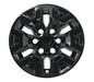 WSK761-16BLK gloss black wheel skins for 2016 Toyota Tacoma, angled view