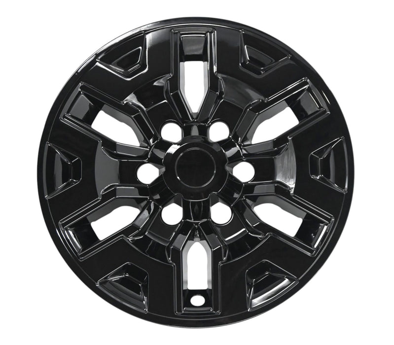 WSK761-16BLK gloss black wheel skins for 2017 Toyota Tacoma, angled view
