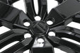 Close-up of WSK816-17BLK gloss black wheel skins for 2025 Nissan Frontier