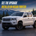 WSK816-17BLK gloss black wheel skins installed on a Nissan Frontier