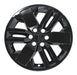 Single WSK816-17BLK gloss black wheel skins for 2025 Nissan Frontier, front view