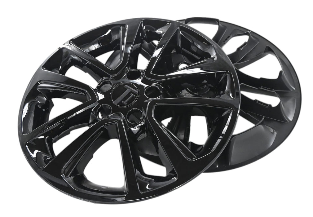 Pair of WSK817-17BLK gloss black wheel skins for 2026 Chevrolet Trailblazer