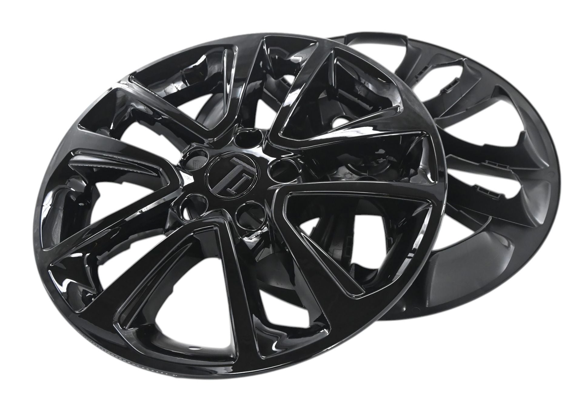 Pair of WSK817-17BLK gloss black wheel skins for 2025 Chevrolet Trailblazer