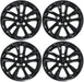Four WSK817-17BLK gloss black wheel skins from the set for 2026 Chevrolet Trailblazer