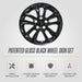 WSK817-17BLK patented gloss black wheel skin set for 2026 Chevrolet Trailblazer - feature icons